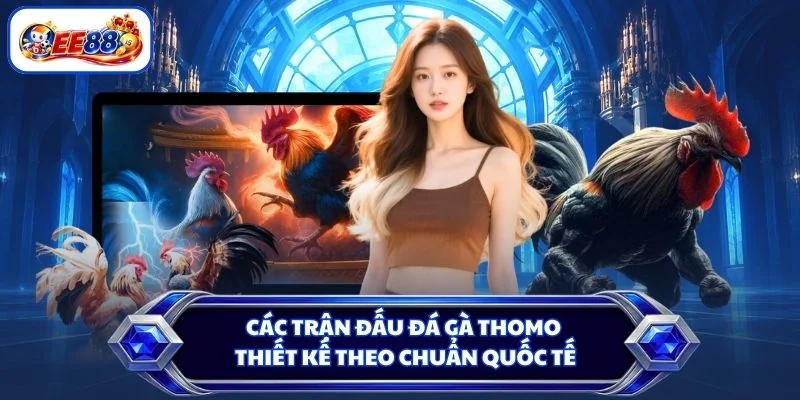 Các trận đấu đá gà Thomo thiết kế theo chuẩn quốc tế