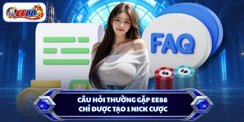 Câu hỏi thường gặp EE88 chỉ được tạo 1 nick cược