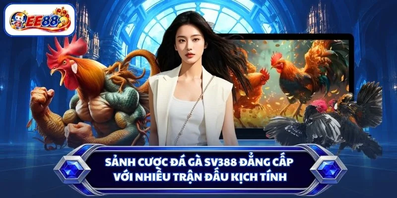Sảnh cược đá gà SV388 đẳng cấp với nhiều trận đấu kịch tính